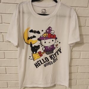Hello Kitty White Wicked Cute Halloween T-Shirt